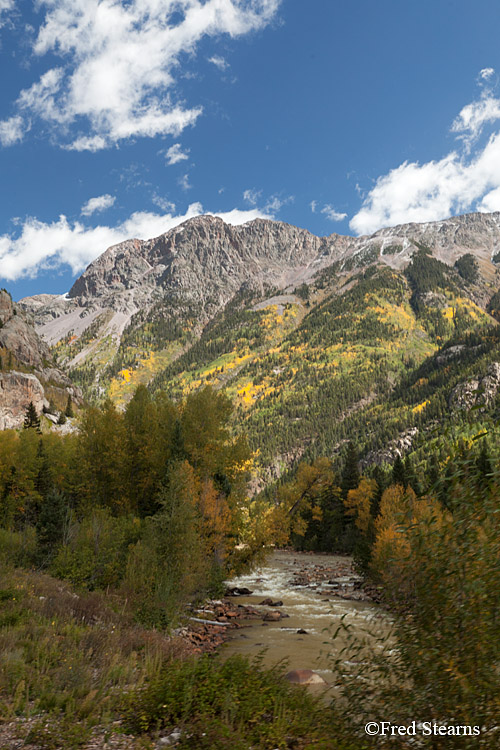 Durango and Silverton Narrow Gauge Railroad San Juan Mountains Animas River